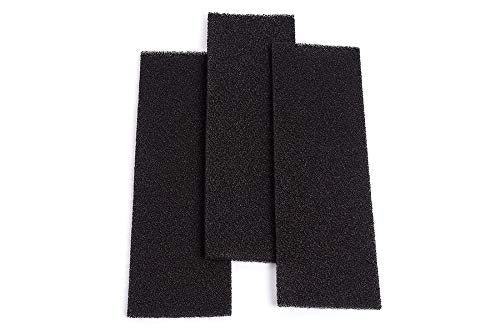 CFS – Pack of 3, Premium Activated Carbon Air Filter– Home Filtration – Removed odor and VOC's – 12 inches x 16 inches – Black