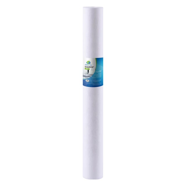 25-pack spun polypropylene sediment water filters, 20 x 2.5 inches, 20 micron