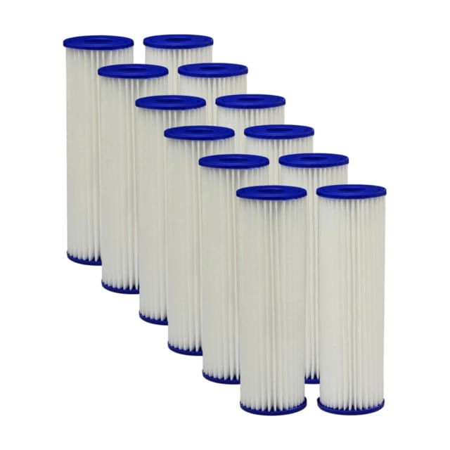 Compatible with Pentek S1 20 Micron Pleated Sediment Water Filter 10" x 2.5" – 12 Pack