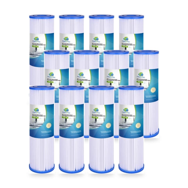 Compatible with Filtrete 3WH-STDPL-F02 Whole House Pleated Water Filters 30 Micron – 12 Pack