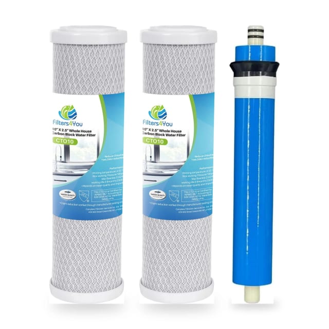 Compatible GE SmartWater Reverse Osmosis RO Set GXRM10G, GXRM10RBL Filter 50 GPD