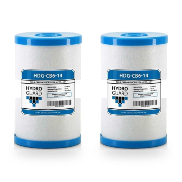 2 Pack Genuine Hydro Guard CB6 Carbon Block Water Filter for MP Systems
