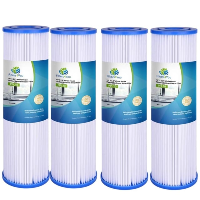 CFS Pleated Water Filter Cartridges for W34-PR, WVC34, R30, 4 Pack