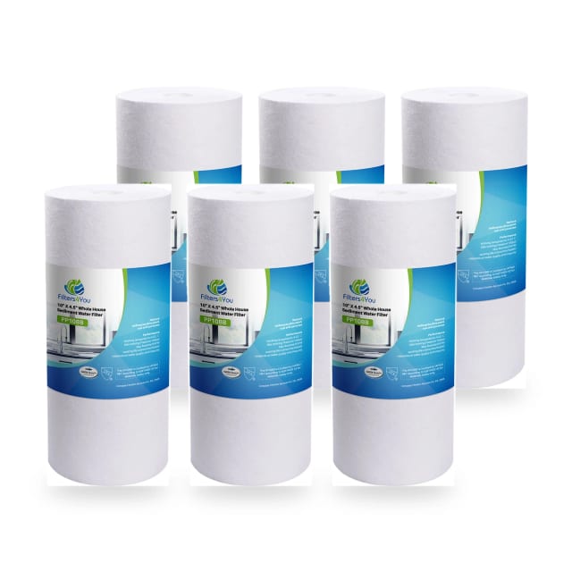 (Package Of 6) DGD-2501 compatible Sediment Water Filters (10" x 4.5")
