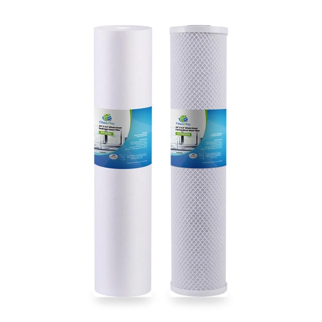 Big Blue 20"x4.5" Whole House Sediment + Carbon Water Filter Cartridge