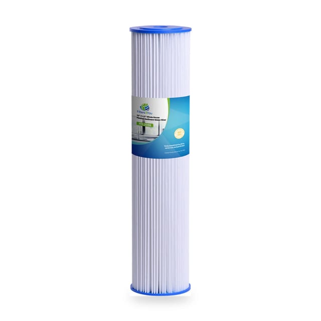 20"x4.5" 50/20/5 Micron for Big Blue Sediment Pleated Water Filter Washable
