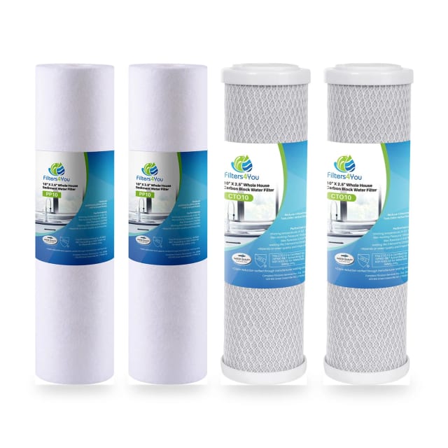 Replacement Filter Kit for OT32-S-05 RO System - Includes Carbon Block Filter &