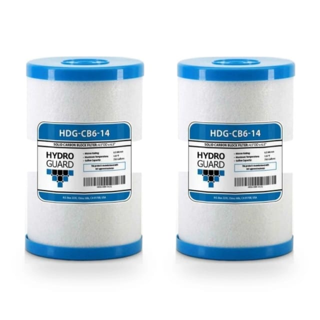 HDG-CB6-14 Hydro Gaurd Carbon Block Filters 2 PACK