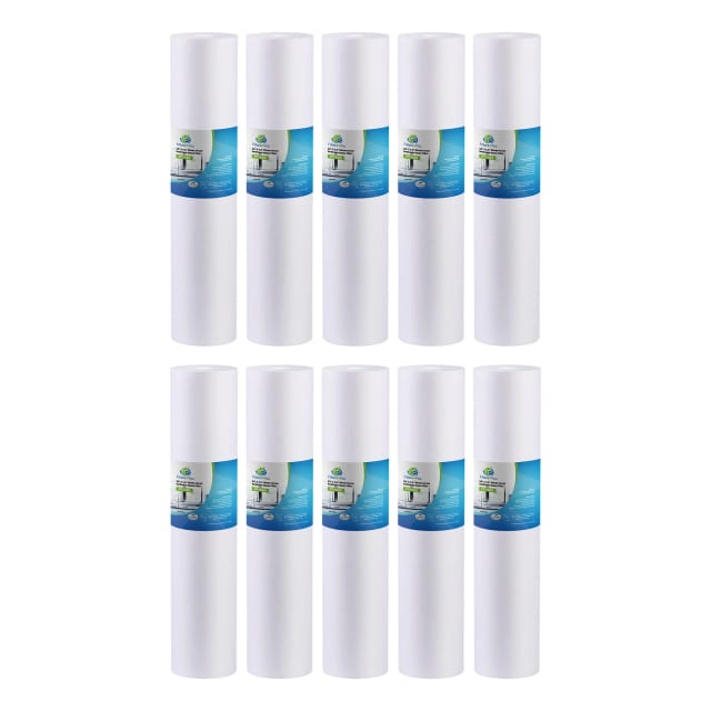 10 pack Big Blue 20 x 4.5 inch sediment water filter cartridges by Filters4You