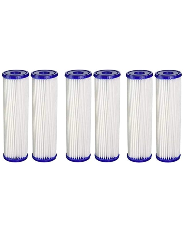 6-pack whole house sediment water filter cartridges, compatible with S1A-D models, white