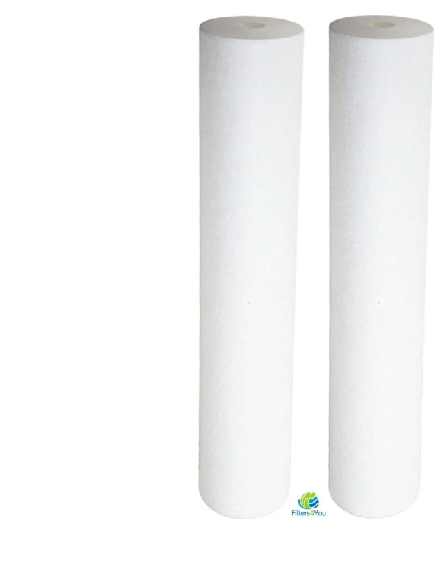 2-pack Big Blue whole house water filter cartridges, 1 micron, 4.5 x 20 inches