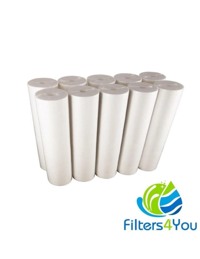10-pack melt-blown sediment water filter cartridges, big blue 4.5 x 20 inches, 5 micron