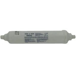 Inline water filter cartridge, 1/4 inch, white, whole house replacement, compatible with EV9100-06 and IN-10 models