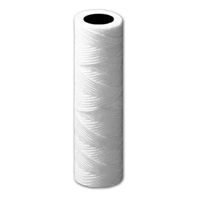 Wound cartridge filter for high-temperature applications, 5 micron, 10 x 2.5 inches, compatible with Shelco