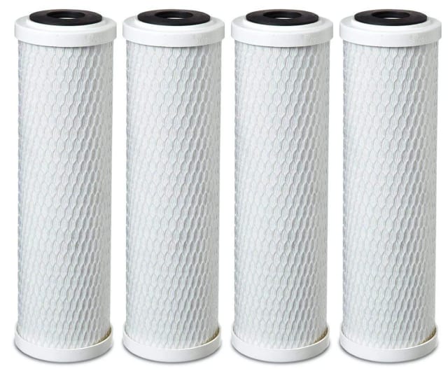 CFS Carbon Block Water Filter Cartridges – 4 Pack – 0.5 Micron
