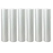 Set of 6 melt-blown sediment water filter cartridges, 5 micron, 2.5 x 20 inches