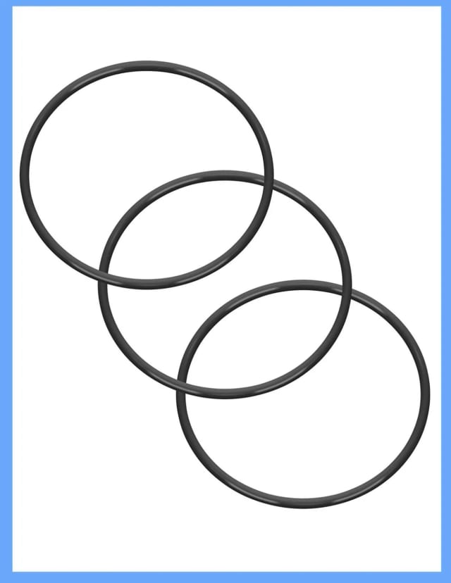 3-pack O-rings for standard 10 inch reverse osmosis filter housings, universal fit