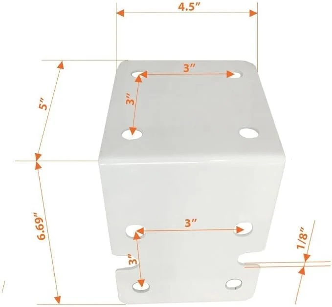4-pack water filter housing mounting brackets, fits 10 and 20 inch housings, compatible with Pentek models