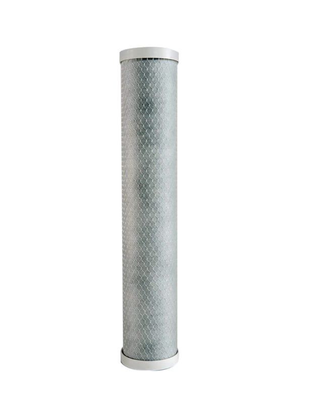 Radial flow granular activated carbon (GAC) filter cartridge, 20 micron, 20 x 4.5 inches