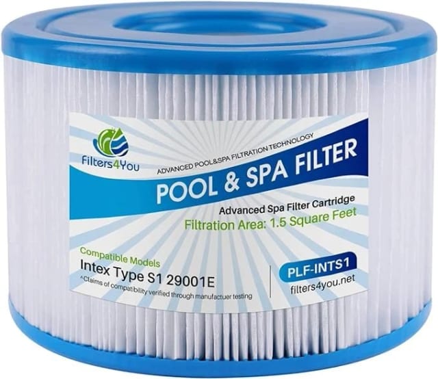 Pool filter cartridge, F4Y-PLF-INTS1, compatible with Intex PureSpa filter models