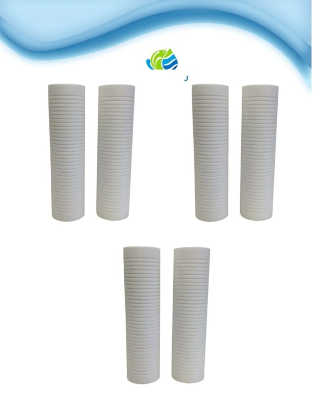 (6 Pack) Compatible with Aqua-Pure AP110 SGC-25-1005 Sediment Filter Cartridge, 5 µm