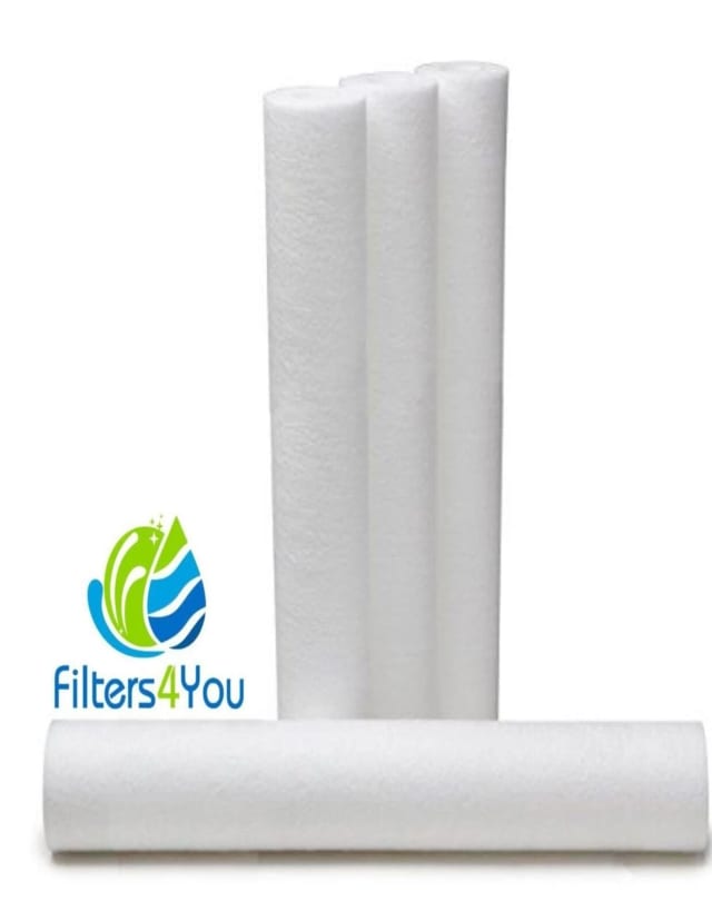 4-pack sediment water filters, 5 micron, 20 x 2.5 inches, compatible with Pentek P5-20