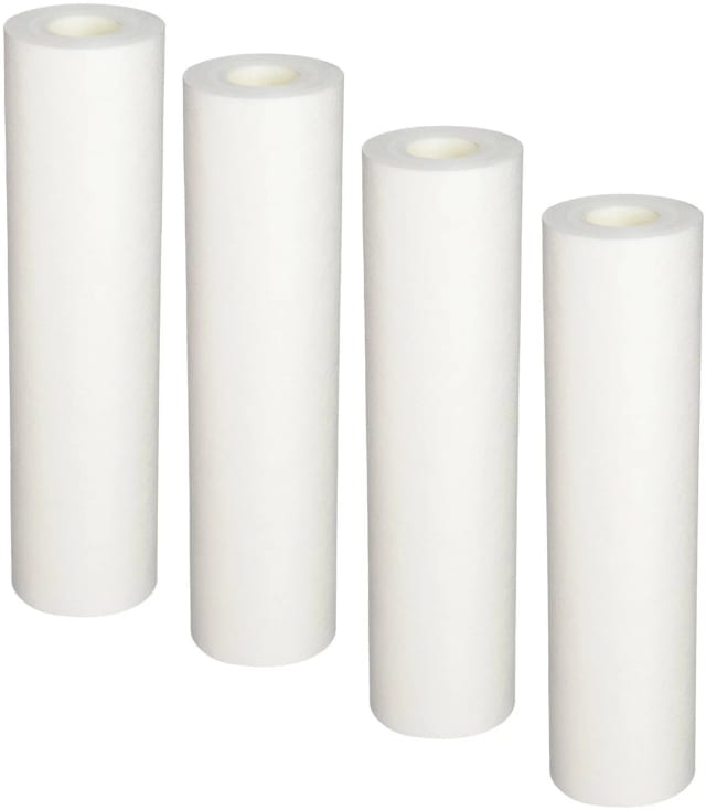 CFS Sediment Pre-Filter Cartridges – 4 Pack – 5 Micron – 10" x 2.5" – Fits EQ-304, EQ-300