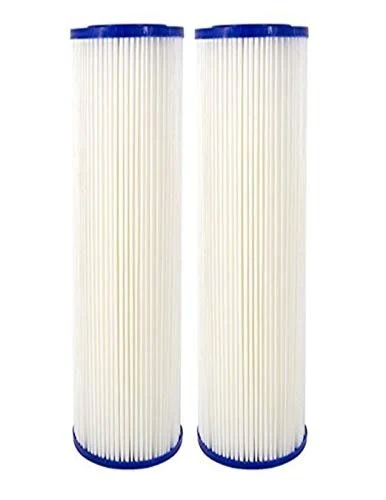 2-pack cleanable sediment filters, 10 x 2 inches, compatible with Ideal H2O 728810 and Stealth-RO100/200 systems