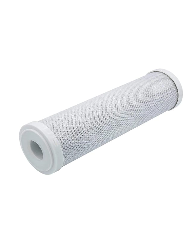 Activated carbon water filter cartridge, 5 micron, 2.6 x 9.8 inches, for 10-inch whole house systems