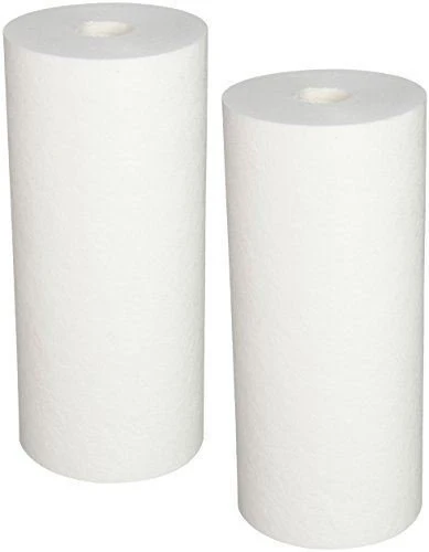 2-pack whole house Big Blue sediment water filter cartridges, 5 micron, 10 x 4.5 inches