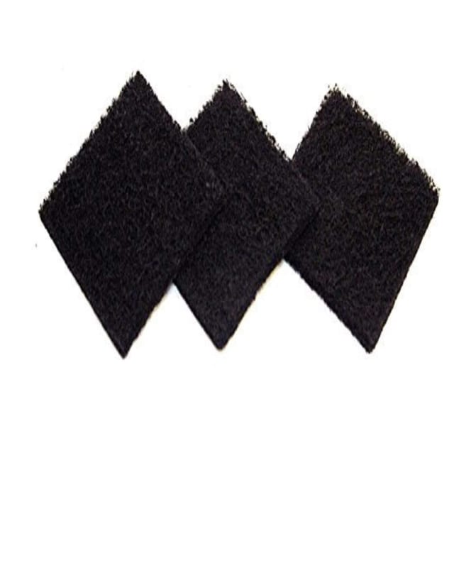 3-pack replacement carbon filters for kitchen compost collectors, compatible with ECO 2500 models