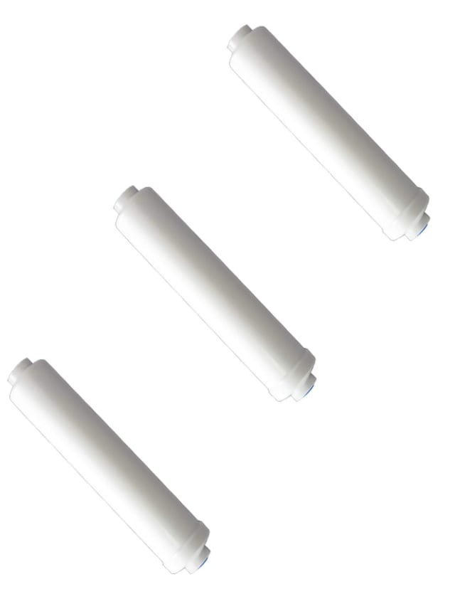 3-pack GAC carbon inline water filter cartridges, whole house replacement