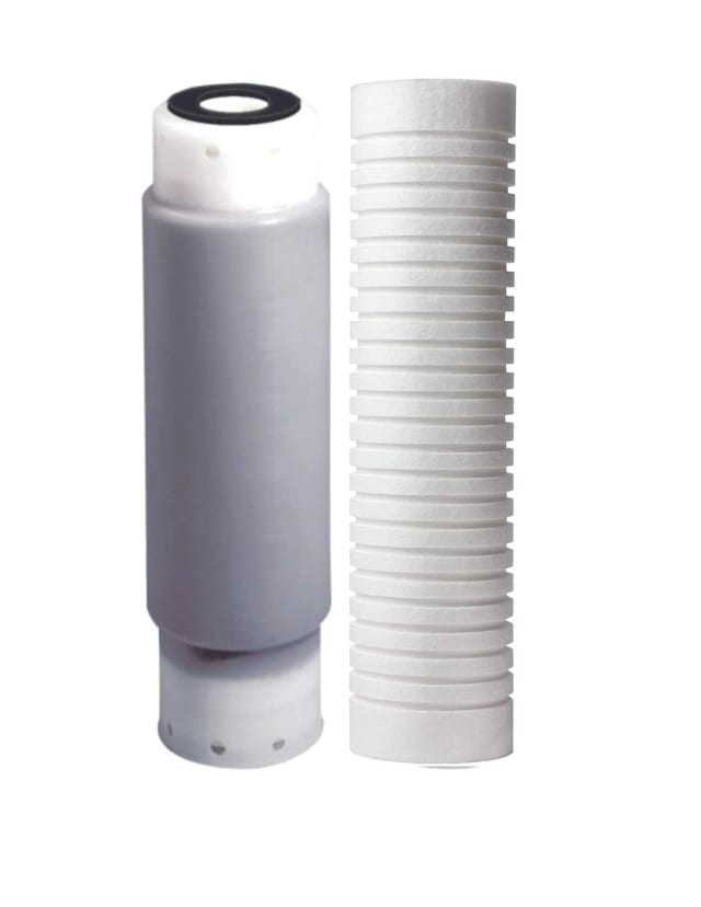 2-stage whole house replacement filter set with sediment-rust and CTO filters, 2.5 x 10 inches, compatible with AP117 and AP110 models