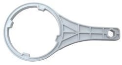 Plastic filter housing wrench compatible with WaterPur CCI-10-CLW, CCI-10-CLW12, and CCI-5-CLW12 clear housings