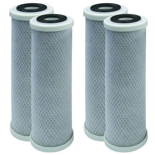 4-pack undersink water filter replacement cartridges, compatible with Whirlpool WHKF-DB1