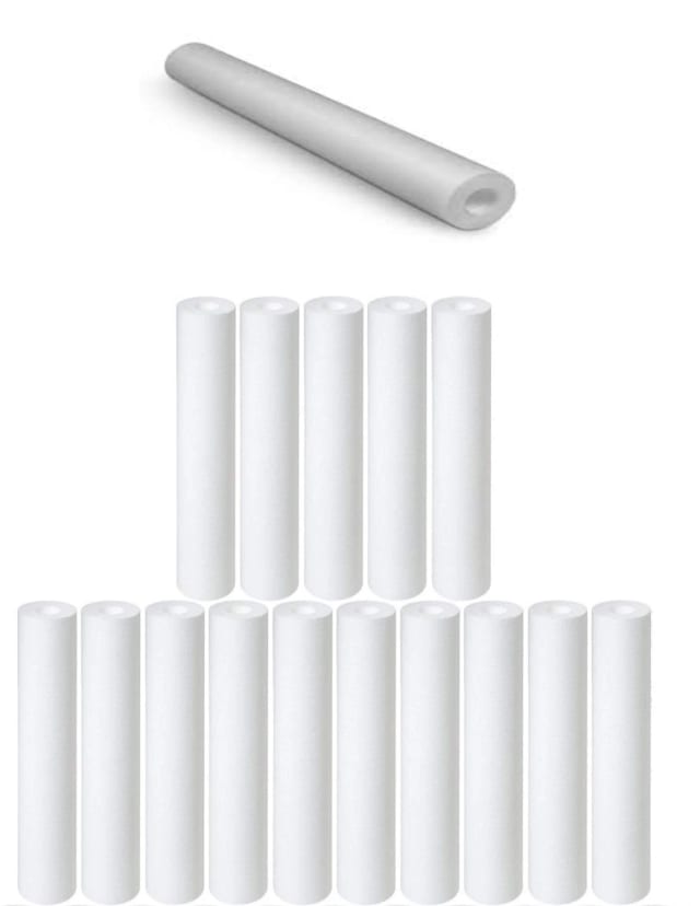16-pack polypropylene sediment water filter cartridges, 5 micron, 10 inches, compatible with GXWH04F models