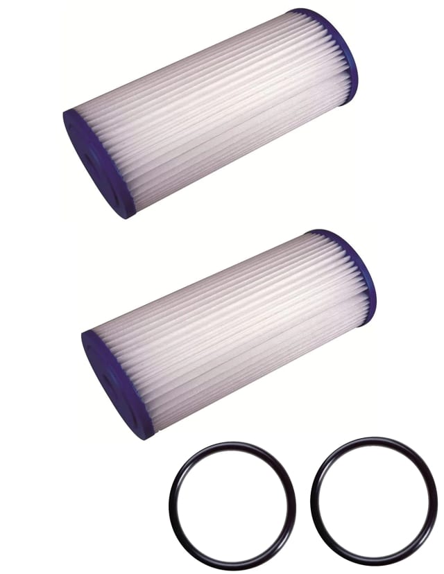 2-pack whole-house replacement water filter cartridges and O-ring, 5 micron, 10 x 4.5 inches, compatible with CP5-BB models