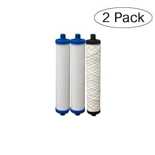 Replacement reverse osmosis water filter cartridge set, 2-pack, compatible with Hydrotech 41400008/41400009