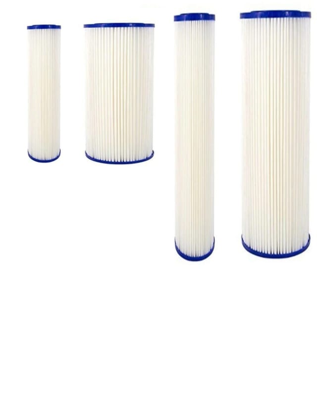 Whole house Big Blue pleated sediment water filter cartridge for RO systems