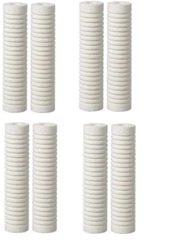 8-pack Tri-Liminator replacement pre-filter cartridges, compatible with Manitowoc K00173