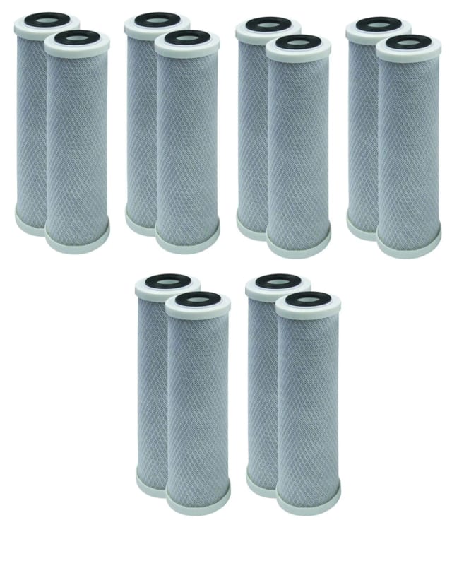12-pack carbon block filter cartridges, compatible with Rainsoft UF-50 and UF-50T