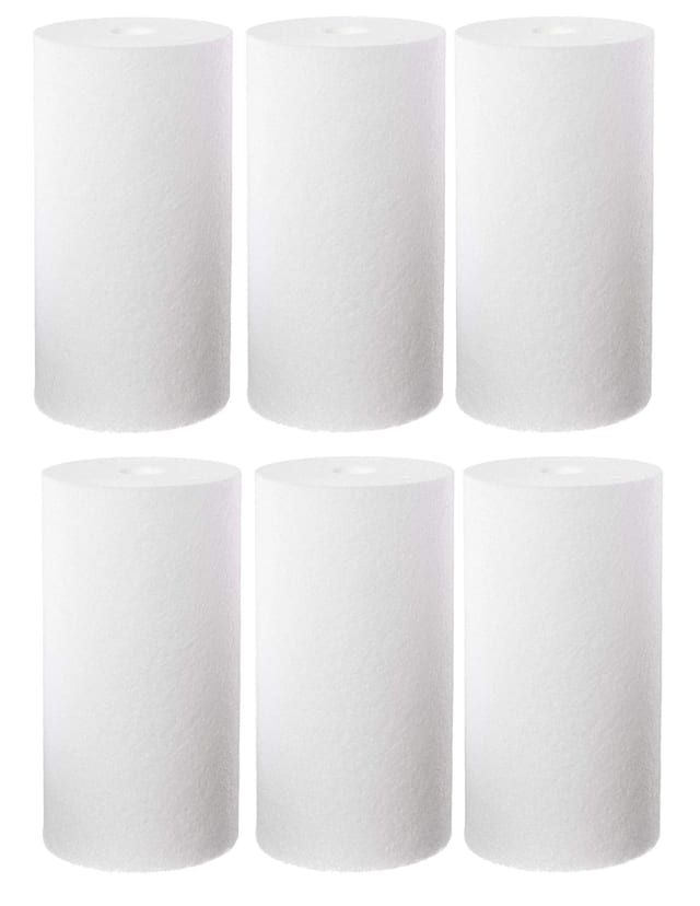 CFS Spun Polypropylene Filters – 6 Pack – 10" x 4-1/2" – Fits DGD-7525