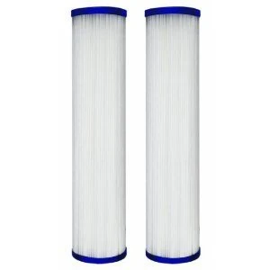 2-pack pleated polyester filter cartridges, 20 x 4-1/2 inches, compatible with R30-20BB