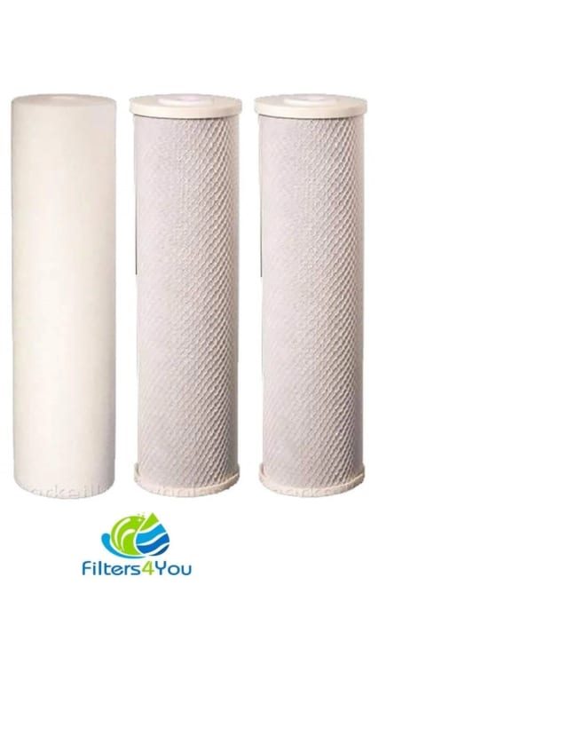 Reverse osmosis water filter replacement kit, compatible with APEC ROES-50, RO-PERM, and Watts W-525 systems