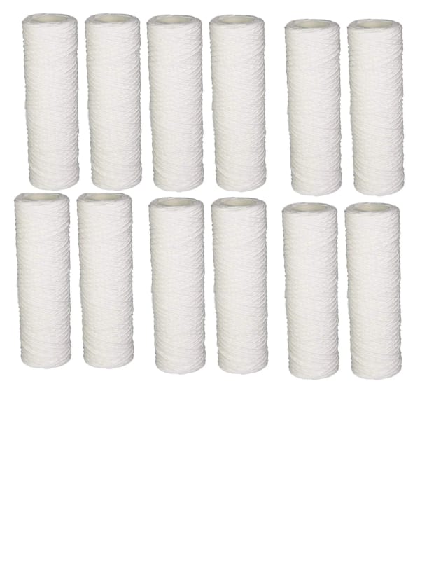 Compatible for WFPFC4002, Universal Whole House String Wound Filtration Kit Pack of 4 by CFS