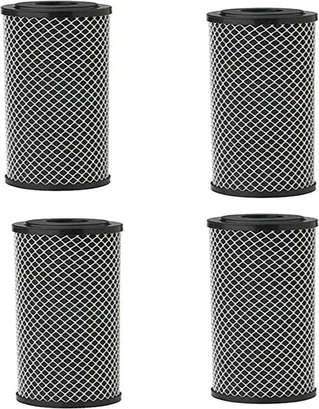 CFS Pleated Carbon Water Filter Cartridges – 4 Pack – 9.75" x 4.5" – Fits NCP-BB