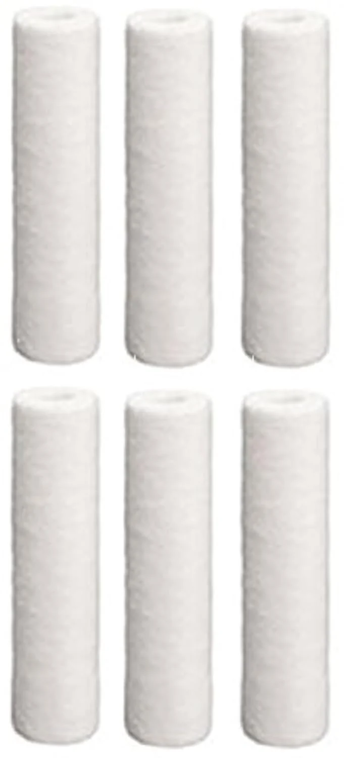 Hydronix SDC-25-1005 Sediment Filter Cartridges – 6 Pack – 5 Micron – 9.875" x 2.5"