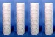 4-pack whole house water filter cartridges, compatible with 0.5 micron sediment filter models, white