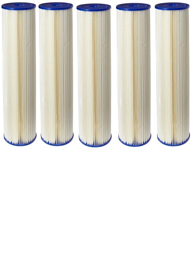 CFS Pleated Sediment Filter – 5 Pack – 20" x 4.5" – Fits ECP20-20BB, 255495-43