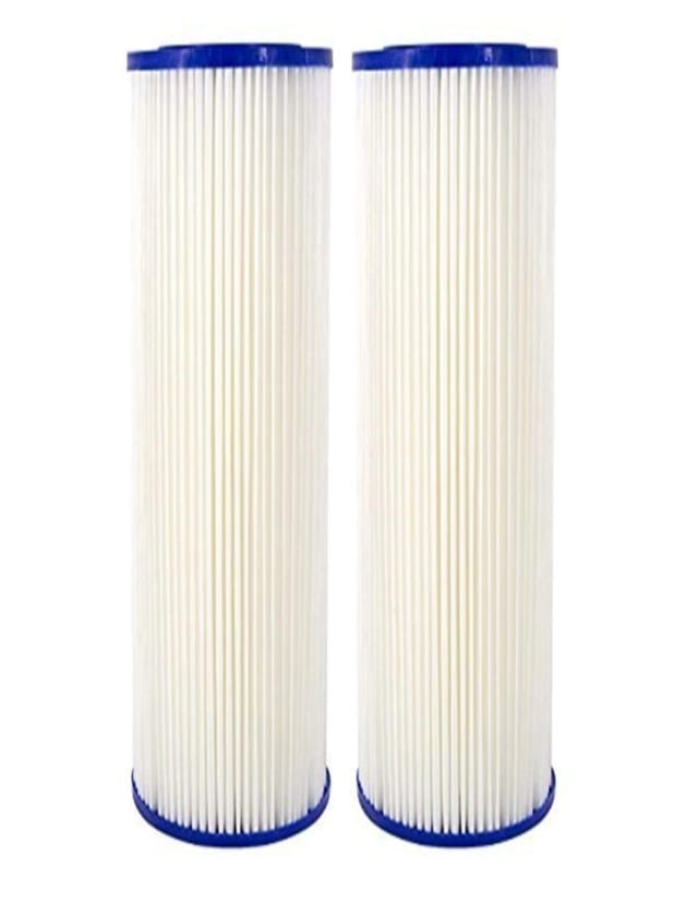 CFS Pleated Sediment Filters – 2 Pack – 10 x 2 – Fits Ideal H2O 728810, Stealth RO100/200